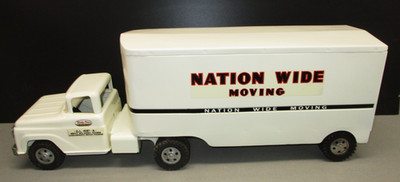 VINTAGE 1958 TONKA TOYS PRESSED STEEL NATION WIDE MOVING SERVICE TRUCK