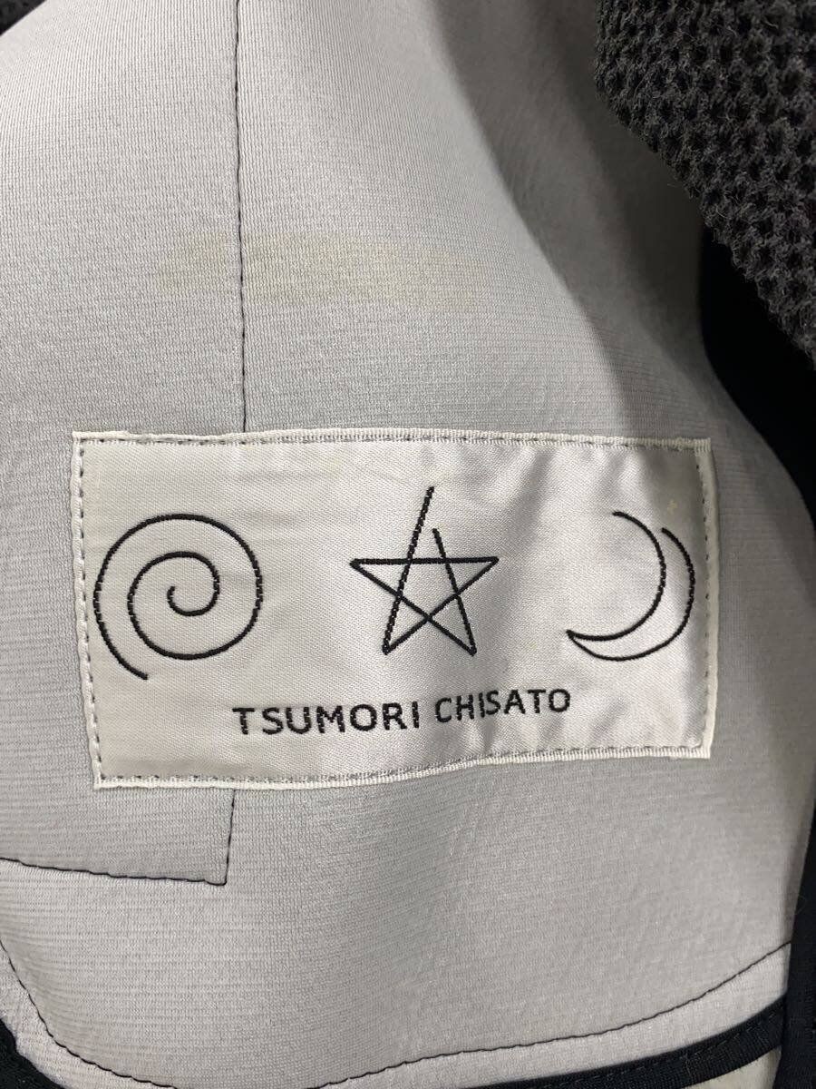 Giacca A net altra pelle commutata senza colletto 3 lana BLK modelli totali usata