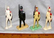 Bergen Toy Novelty BETON 4 martching military cadets factory painted.