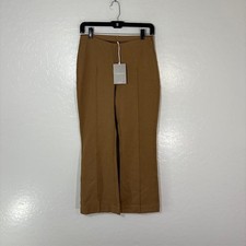Everlane Pants Womens Medium Brown Kick Flare Side Zip Modal Stretch Work Casual