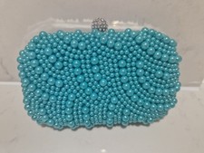 Pearl Handbag/Premium Luxury Beaded /Evening Bridal Faux Pearl Clutch/Box Bag