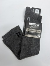 Hollow Performance Alpaca Wide Calf Compression Socks Mens XL 13.5-15 Gray