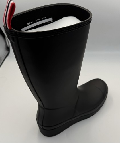 Hunter Women’s Play Tall Boot Waterproof Mid-Calf Rubber Rain Boot- Black SZ 7 - Picture 4 of 6