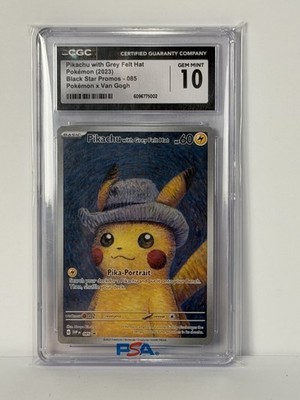 Pikachu with Grey Felt Hat (Pokemon x Van Gogh collaboration) CGC