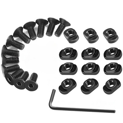 12pcs M5 T-Nut Screw Replacement Sets,Compatible with Rail Mount, Mlok Screws an