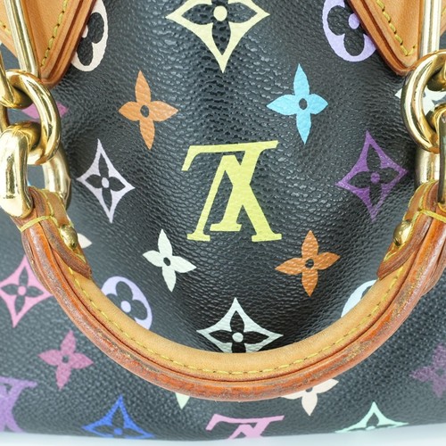 LOUIS VUITTON Multicolore Audra M40048 Handbag Noir Black Women's - Picture 9 of 18