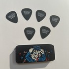 The Brian Setzar Orchestra 6 Guitar Pick Set W/ Tin Case Fall Tour 25 Stray Cats — photo 2