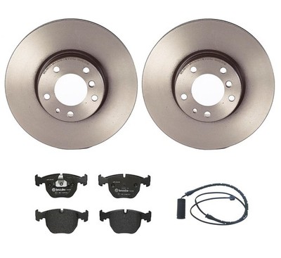 Brembo Front Brake Kit 324mm Disc Rotors Low-Met Pad Set Sensor for BMW E39 540i