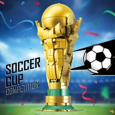 Soccer Trophy Building Blocks Model Children's Gift / Educational Toy