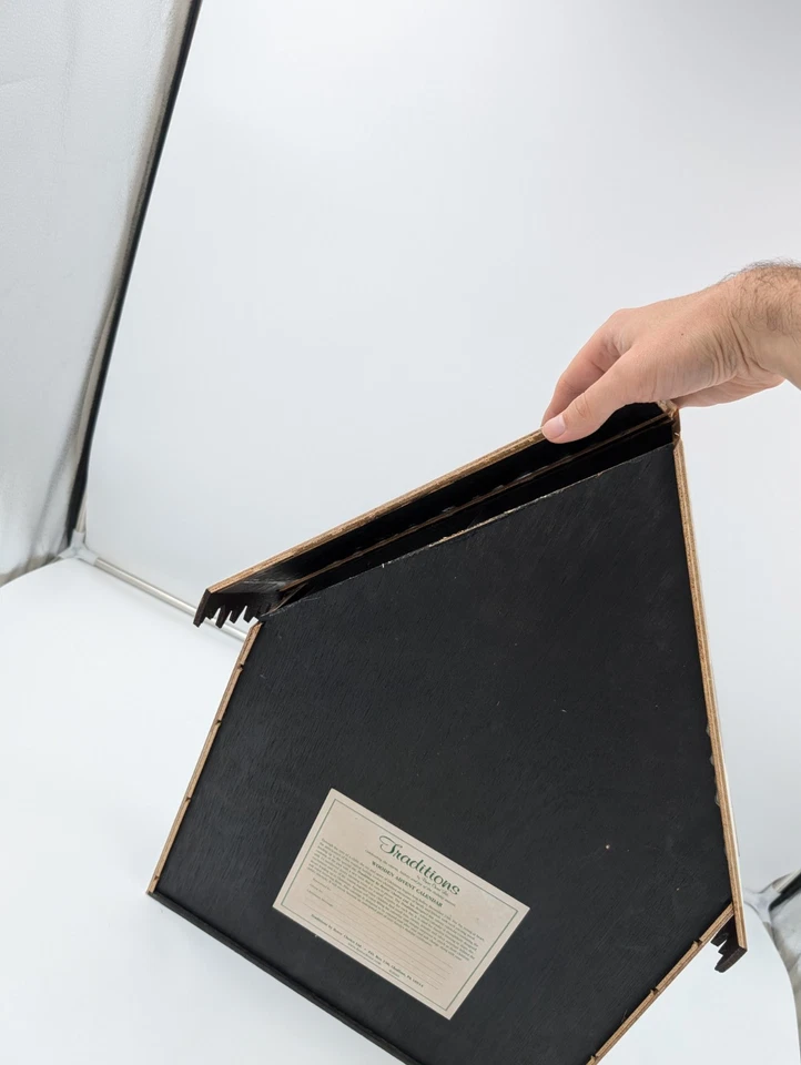 Byers Choice 2003 Традиции Деревянный Рождественский Дом Адвент Календарь Винтажный - Изображение 3 из 4