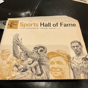 1960'S EQUITABLE SPORTS HALL OF FAME SERIES OF 19 DRAWINGS BY ROBERT RIGER