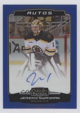 2022-23 O-Pee-Chee Platinum Blue Rainbow Auto Jeremy Swayman #BA-SW Auto q2c
