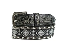 Nocona Men's Beaded Cross Belt Western Cowgirl Adjustable Leather New