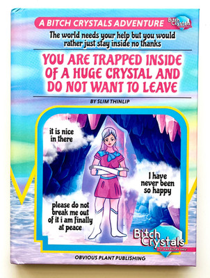 Printify You Are Trapped Inside of a Huge Crystal - Hardcover Blank Notebook