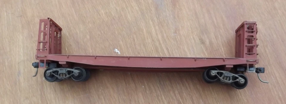 Coche plano de madera para pulpa hobbies de latón HO pintado sin caja Foto 3 de 4