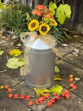 Milk Churn For Flowers Arranging Wedding Rustic Country Decor Floristry Vintage