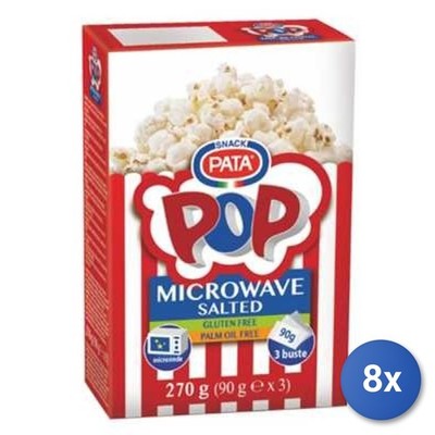 8X Multipack Pata Popcorn Mikrowelle 90X3 Gr. 270