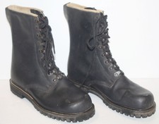 Vintage East EU German Combat Military Echt Leder Boots Black Leather SZ 11, EUC