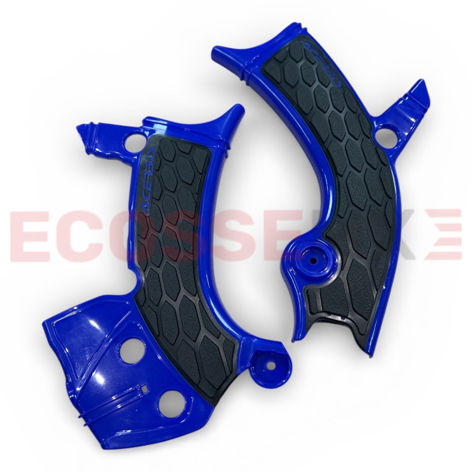 YAMAHA YZ250F YZ450F ACERBIS X-GRIP FRAME GUARDS BLUE 2024-2026