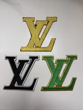 New Designer Embroidered  Iron On Appliqué Patch Set Of 3 Colors (3.5” X 3.5”)