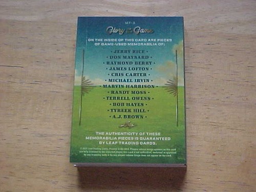 2025 Glory Of The Game 12 Piece JERSEY RELIC 2/5 MOSTLY HOF'ers Rice Moss Irvin - Picture 7 of 7