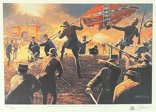Impresión enmarcada de la Guerra Civil Dale Gallon (Night Assault) - cantada y numerada con certificado de autenticidad - Imagen 2 de 11