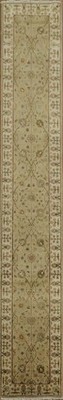 Elegant Green Ziegler Long Runner Rug 2x16 Traditional Floral 