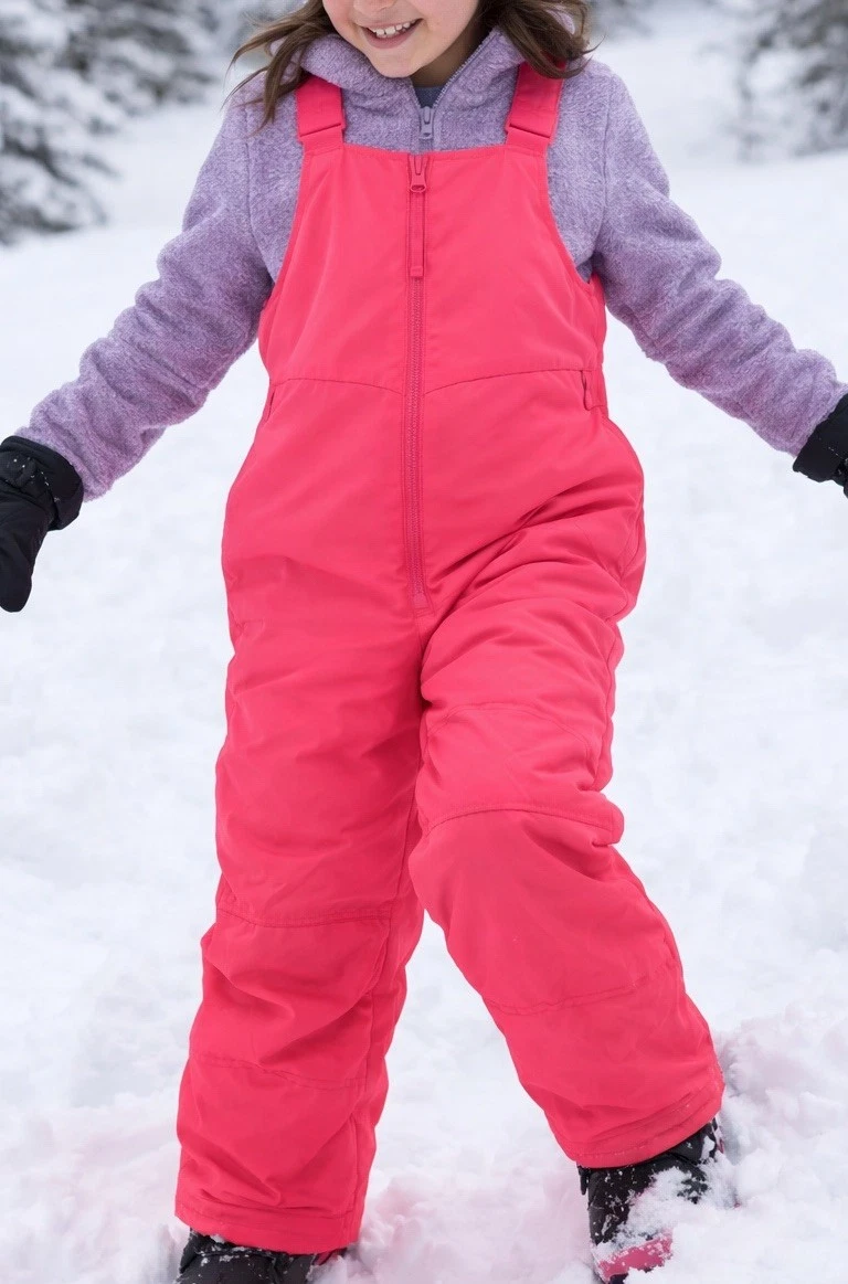 All in Motion Pink Insulated Snow Bibs Youth XL Water Wind Resistant