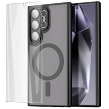 For Samsung Galaxy S24 Ultra Case Magsafe Magnetic Shockproof Camera Lens Cover