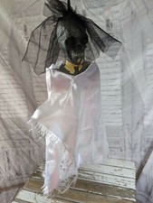 Vintage skeleton bride hanging mini Halloween prop office home table decor