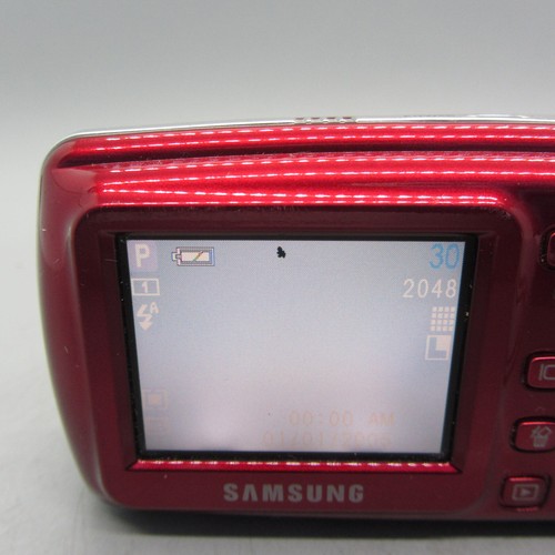 Samsung Digital Camera Digimax A402 4.0MP Red Tested - Picture 3 of 9