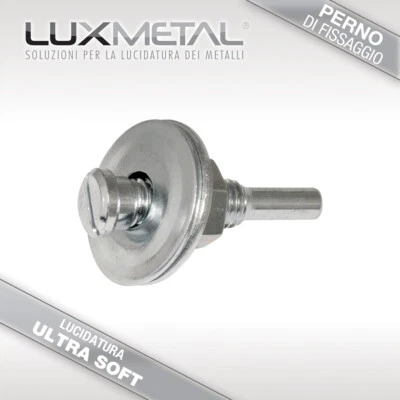 LUX METAL Perno di fissaggio per trapano dischi lucidatura diametro 100