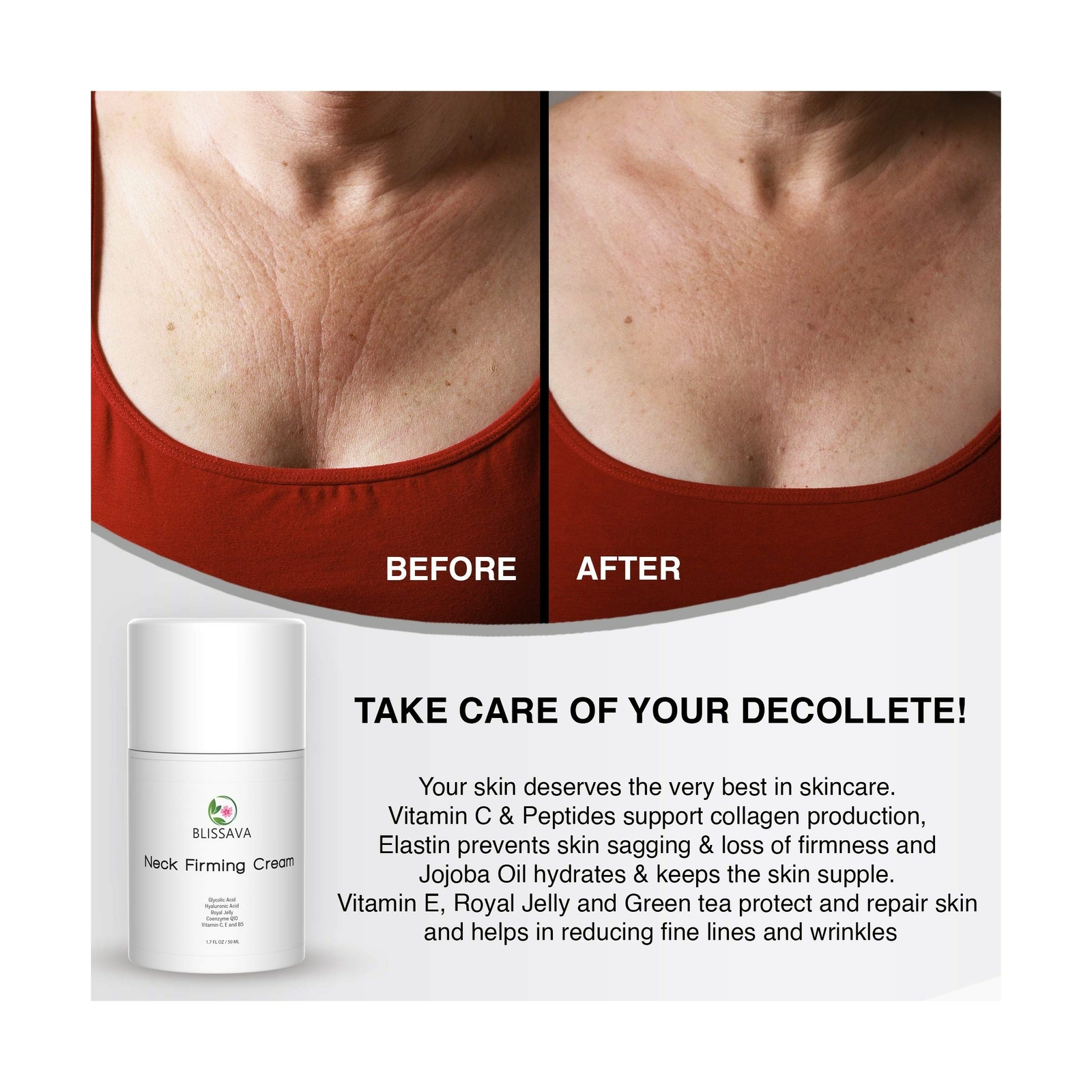 blissava neck firming cream