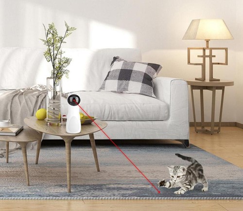 Automatisch Laserspielzeug LED Stumm Präsentation Katzen Spielzeug Laserlicht - Bild 2 von 10