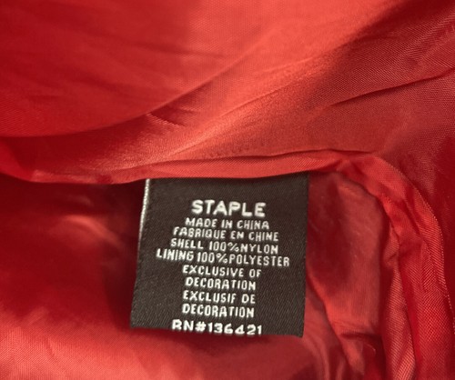 Staple pigeon Full Zip jacket Large NWOT - Picture 4 of 5