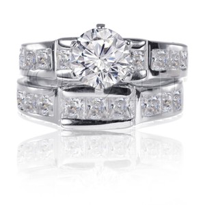 Brilliant-Round-Princess-CZ-Engagement-Genuine-Sterling-Silver-Ring-Set