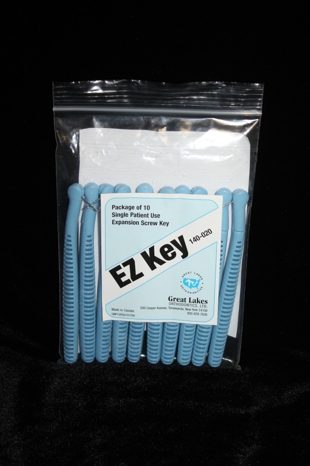 Orthodontic Dental Appliance EZ Swivel Ortho Keys For Expanders 4 x 10