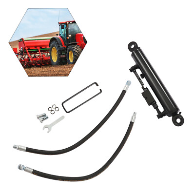 Hydraulic Cylinder Top Link Cat 2-2 with Locking Block 19 11/16- 28'' w/ 2x Hose