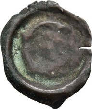Schlesien ? Brakteat   15 mm/ 0,2 g   Original M&uuml;nze #TCK15