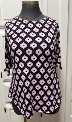 West Loop Women Pink Pattern Tunic Size L and XL