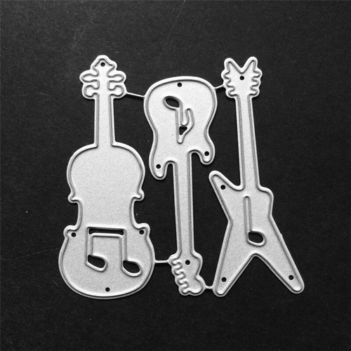 Guitar Metal Cutting Dies Scrapbooking Paper Crafts Embossing Stencils Mould Cut - Picture 3 of 4
