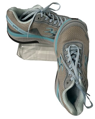 Women s 7.5 Gravity Defyer GDEFY Mighty Walk Shoes Sneaker Gray Blue TB9024FGU-M