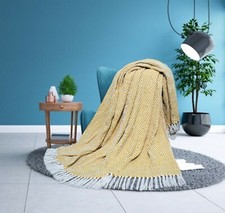 Cotton Throw and Blanket  Picnic or Camping  50X60 Inches  Indoor and outdoor