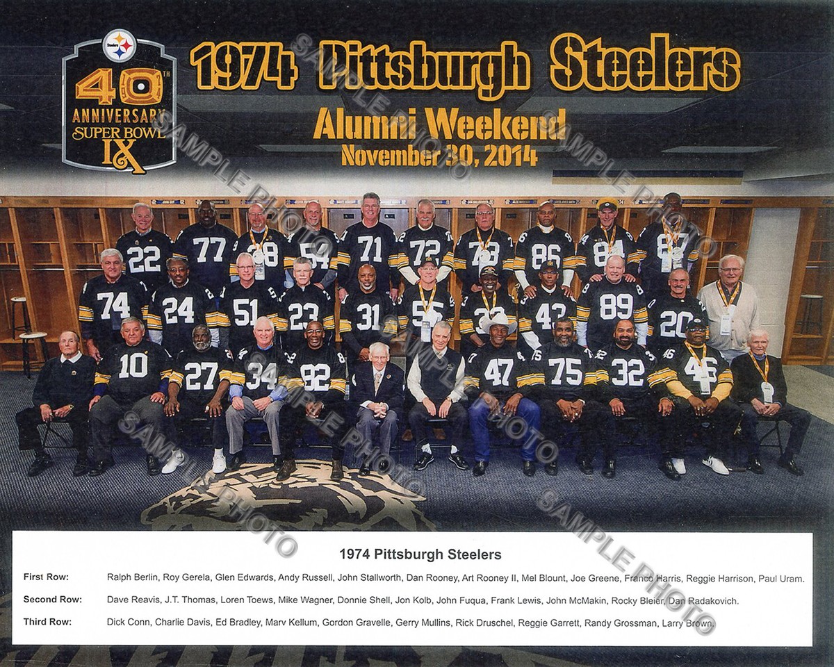 1974 PITTSBURGH STEELERS SUPER BOWL CHAMPIONS 40TH