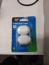 NEW Replacement Plastic White Color Toilet Bolt Cover Caps Set 2