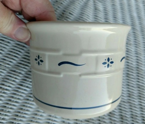 Longberger Crock Bowl SmallSize BlueFlower 3+Inch Height 4 Inch Diameter AUG2020 - Picture 8 of 11