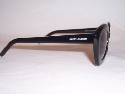 NEW SAINT LAURENT SUNGLASSES SL 68 001 BLACK/BLACK 54MM AUTHENTIC