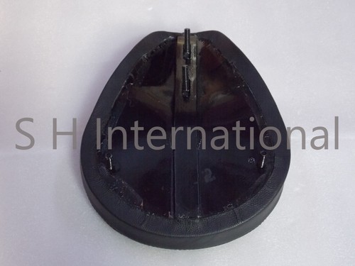 Solo Seat & Pillion Tuck & Roll Pad Black Leather Vert RIB Chopper Harley Bobber - Picture 8 of 20