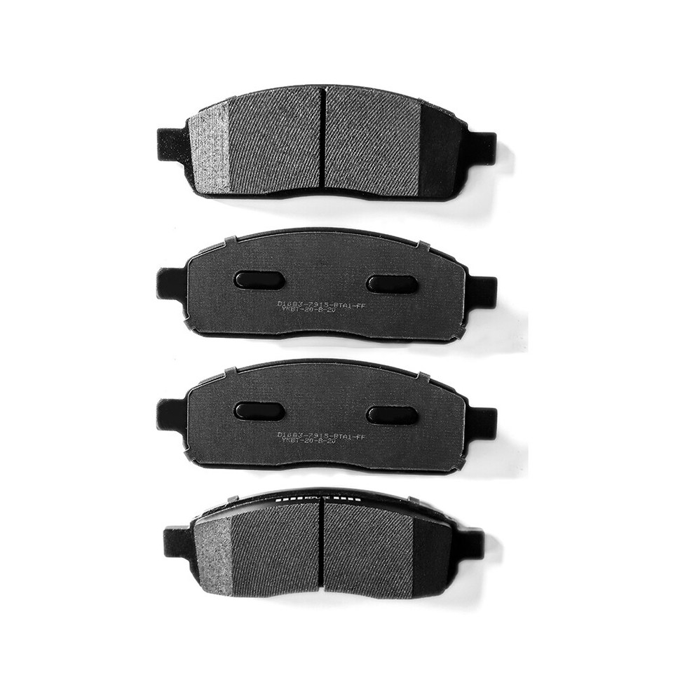Front & Rear Ceramic Brake Pads + Clips for 20042008 Ford F150