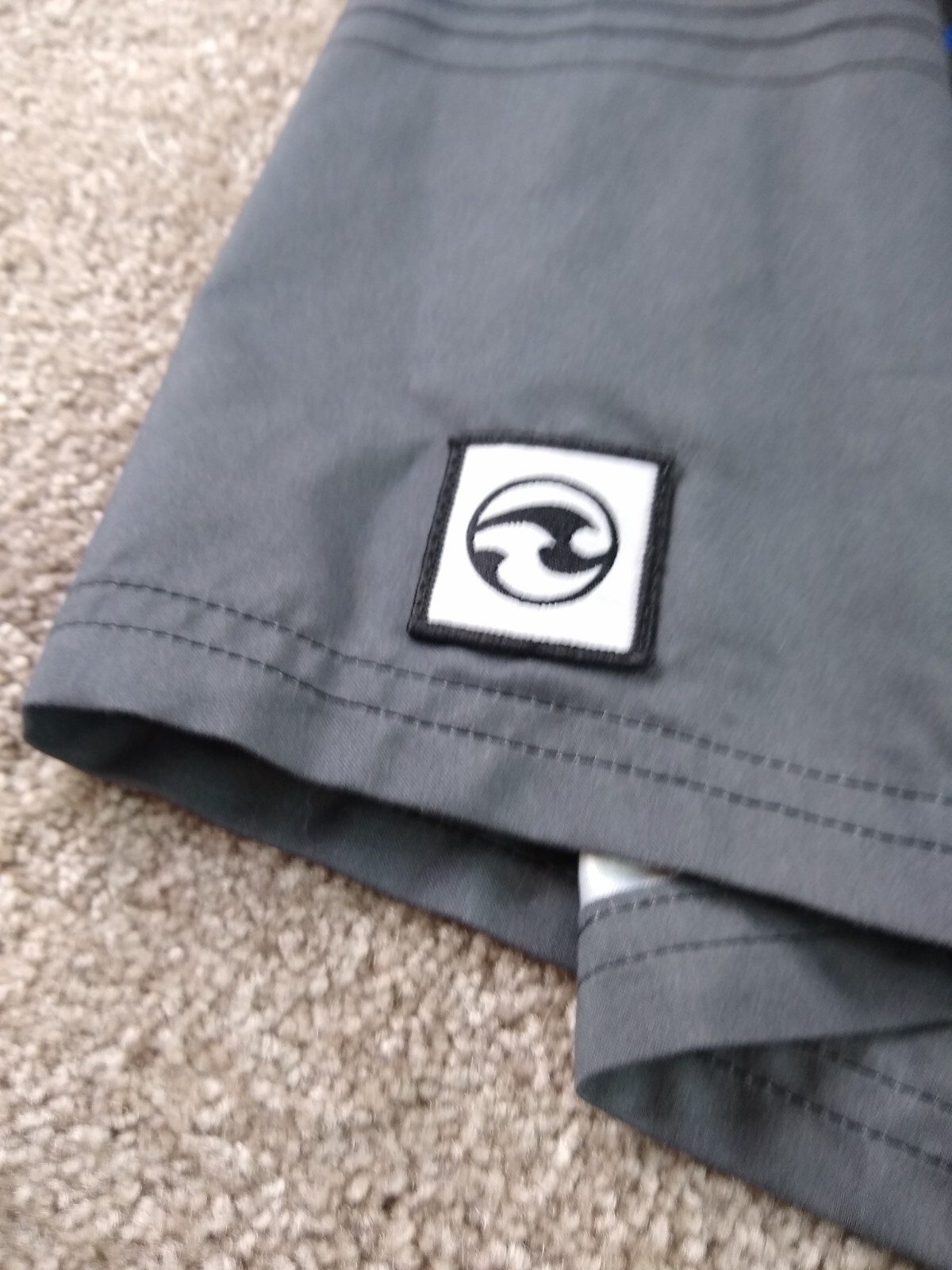 Ocean Current Gray Drawstring Swim Board Shorts f… - image 5